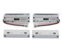 Upper and lower frameless glass door lock Access control electric plug lock Upper and lower frameless glass door lock Aluminum alloy 5-wire electric plug lock