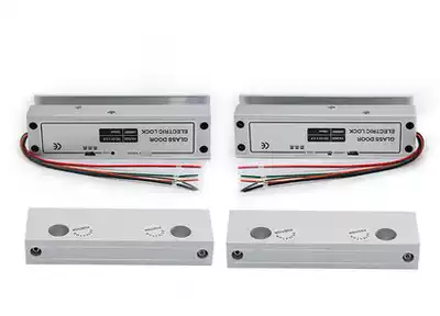 Upper and lower frameless glass door lock Access control electric plug lock Upper and lower frameless glass door lock Aluminum alloy 5-wire electric plug lock