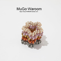 A set of 5~Imported Korean five-pointed star shiny telephone wire hair ties with ponytail rubber bands that will not damage your hair.