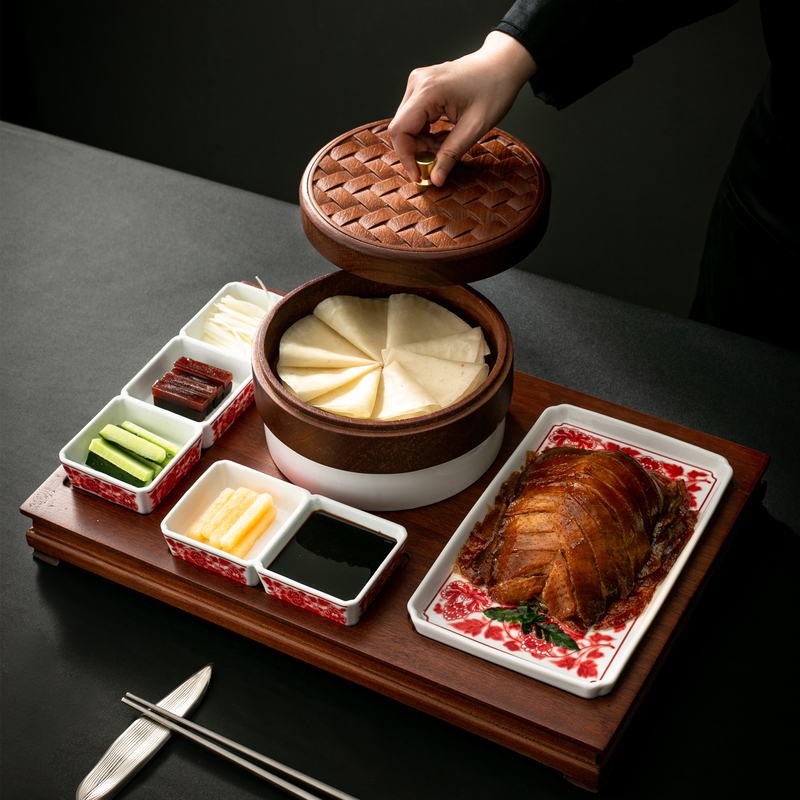 Beijing Roast Duck Plate Tableware, Chinese Hotel Specialty Roast Duck Platter, Personalized Artistic Roast Duck Plate Combination Tableware for Commercial Use