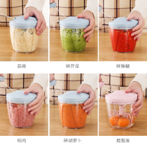 Manual meat grinder Household stuffing mixer Hand-pull grinder Vegetable shredder Pepper cutting small cooking machine artifact