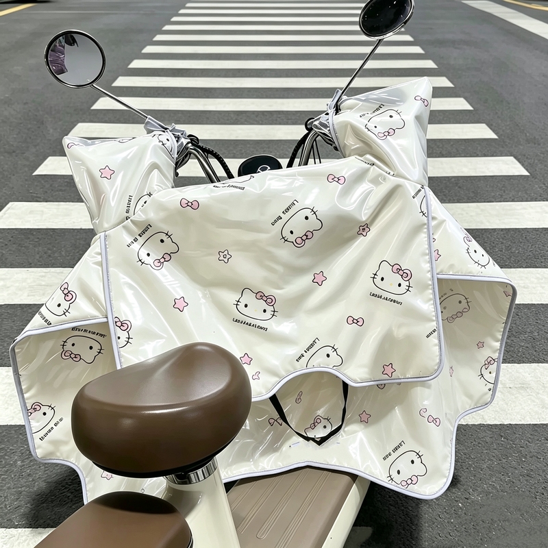 Four-Season Thin Electric Vehicle Cover with Waterproof Film on Both Sides, Windproof and Sun-Protective, Simple Style for Motorcycles Four-Season Thin Electric Vehicle Cover with Waterproof Film on Both Sides, Windproof and Sun-Protective, Simple Style for Motorcycles