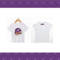 Purple skateboard shop custom uniform cotton short sleeve sweat-absorbing loose round neck casual skateboard summer land surfing