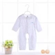 Babyiesies sợi tre mùa hè mỏng phần cotton quần áo trẻ sơ sinh quần áo dài tay điều hòa không khí quần áo mùa hè - Áo liền quần