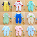 Quần áo trẻ em mùa thu và mùa đông Quần áo cotton mỏng 3 tháng 6 bông mùa đông trẻ sơ sinh được may quần áo ấm bộ body bé gái đáng yêu Áo liền quần