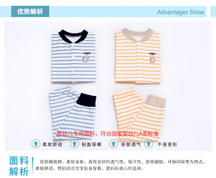 Trẻ sơ sinh mùa thu nam và nữ bé mùa thu đồ lót cotton đồ ngủ set bé mùa xuân và mùa thu dài tay áo cotton - Quần áo lót quần áo trẻ sơ sinh