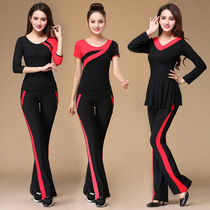 Willow charm square dance costume set new fitness sports fashion dance practice dance clothes performance female summer