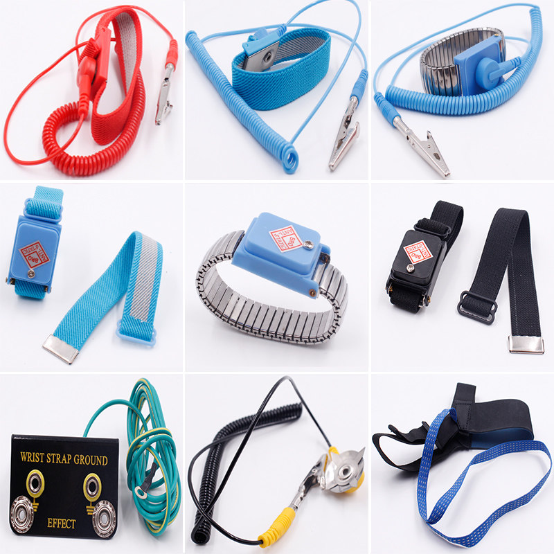 Fuzizawa TOMIZAWA antistatic wrist protector wired wireless PU metal hand ring foot wristband ground buckle PVC