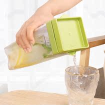 Japan imported cold water kettle juice bottle sealed cold bubble teapot refrigerator cold white open bottle home high temperature cooling kettle