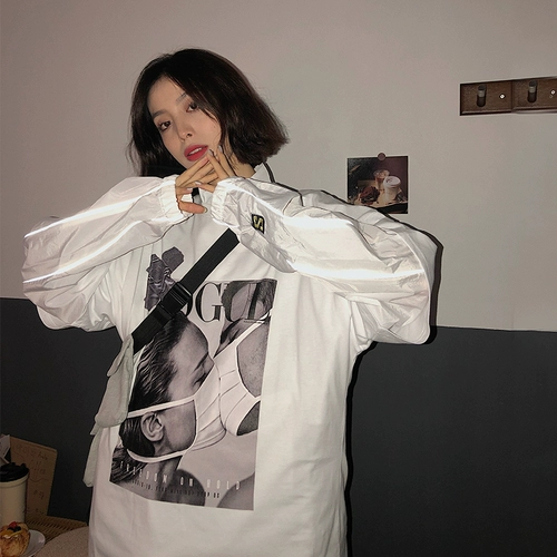 Tide, летняя футболка, популярно в интернете, короткий рукав, 2020, оверсайз