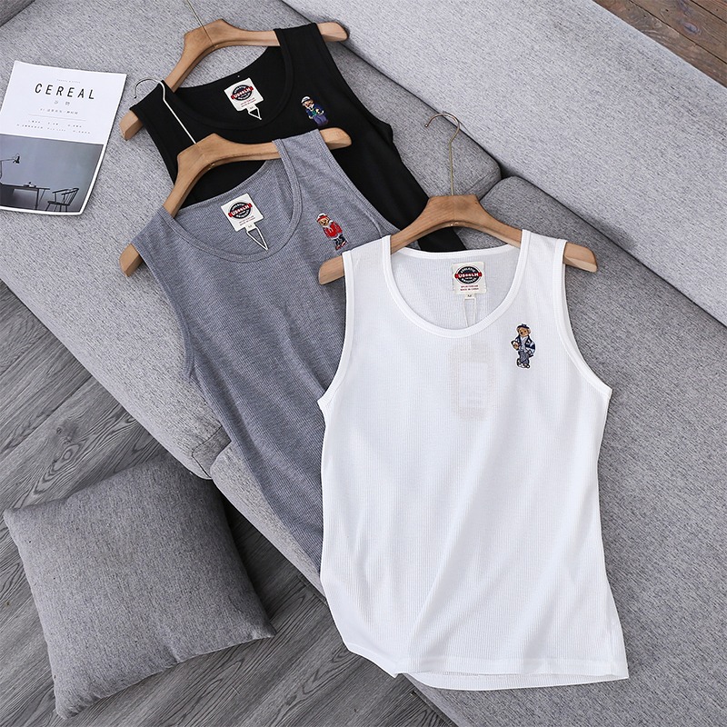 Day single ~ breathability is good ~ clear and cool and quick summer men's waffle vests