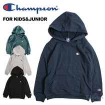 Kiddielove Japanese CHAMPION embroidery logo basic hooded sweater hat t