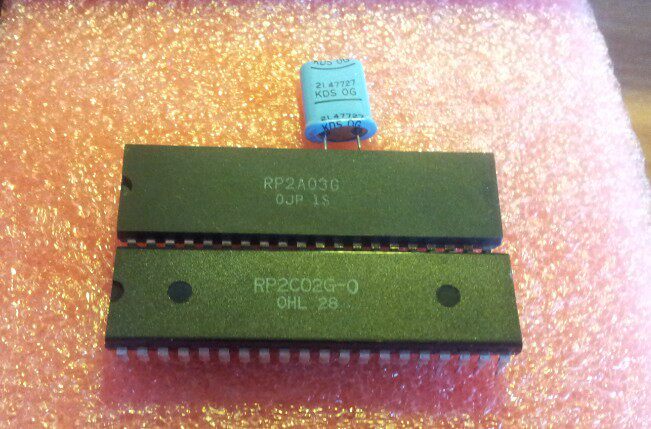 Nintendo RP2C02G RP2A03G FC converted to N-made original assembly machine CPU PPU