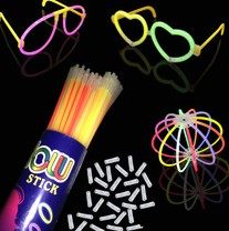 8-color mixed fluorescent stick children's toys disposable luminous stick glow stick bracelet with connector small gift