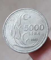 Old Coin Turkish 5000 Lira Commemorative Coins About 28 5mm Coin Collection Years Random
