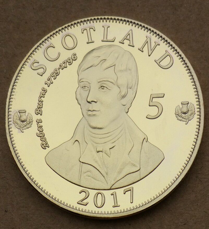40mm Memorial Chapter Robert Pence Gilded Memorial Coin Collection of Scotland Robert Pence