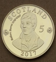 40mm Medal Scotland Robert Pence gold-plated commemorative coin coin collection