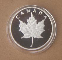 Medallion Silver plated Canada Maple Leaf diameter about 35mm collection