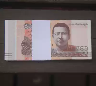 Cambodia 100 Riel whole knife 100 foreign coins Banknotes Asian currencies Real coins from all over the world