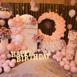 Birthday decoration scene layout background wall Popular party balloon men and women surprise adult ceremony Fancy creativity