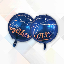 Aluminum foil balloon wedding wedding heart-shaped birthday party wedding room decoration supplies