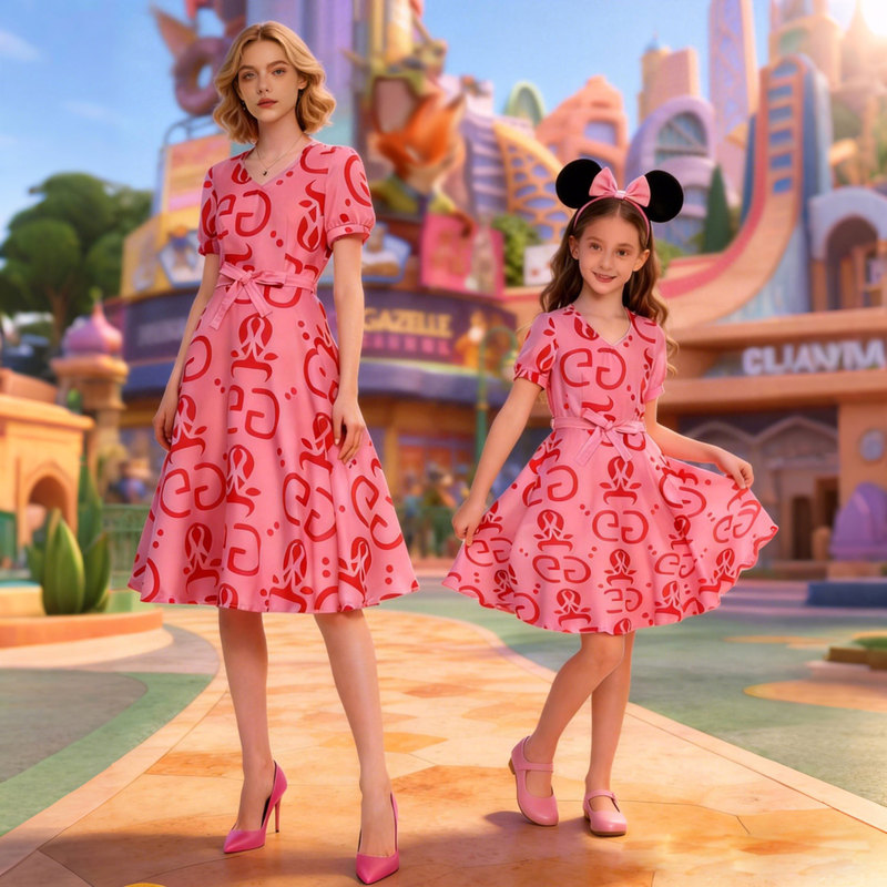 Zootopia 2 Lulu's Mother and Daughter Children's Adult Parent-Child Costume Cosplay Dress