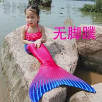 Детский комплект, нижнее белье, топ без лямок, 3 предмета, рыбий хвост