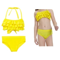 Желтое нижнее белье, детский топ без лямок, стиль