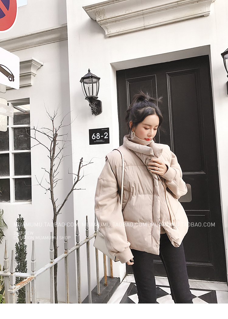 2018 phiên bản Hàn Quốc mới của mùa đông phong cách Harajuku ulzzang vest nữ ngắn đoạn bf lỏng vest vest hoang dã áo khoác dạ nữ ngắn