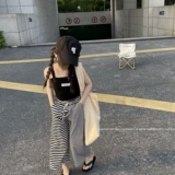 Летняя базовая приятная телу майка топ для девочек без рукавов, эффект подтяжки, в корейском стиле