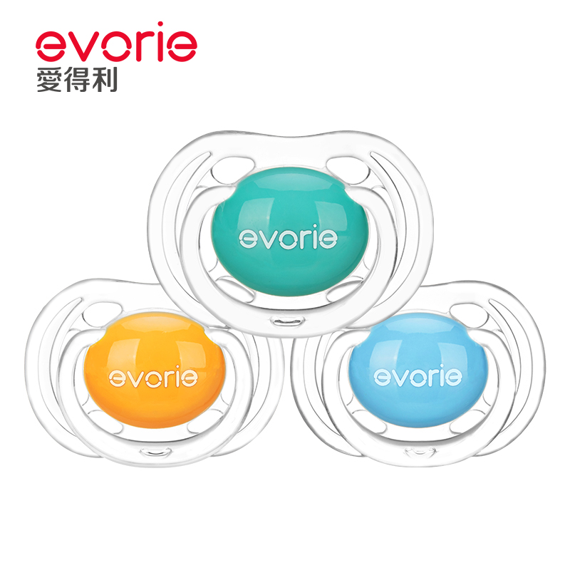 Aidley evorie baby pacifier newborn Tritan Terri through silicone play mouth 0-6-18 months