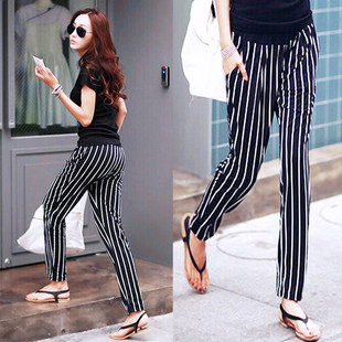 Thin summer silk casual trousers for leisure, 2022 collection, loose fit