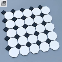 Черно -белый восьмиугольник