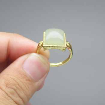 Collection rings imitation aged hetian jade for men and women