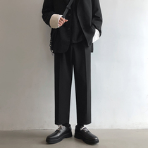 dk uniform jk western dress pants mens straight cylinder loose day series trends 100 hitch foundation casual pants dark ensemble mens clothing