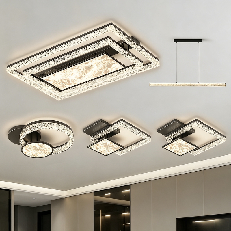 Italian-Style Light Luxury High-End Living Room Main Light, Modern Minimalist Ceiling Light, 2026 New Model Lighting Fixtures, Whole House Package Set