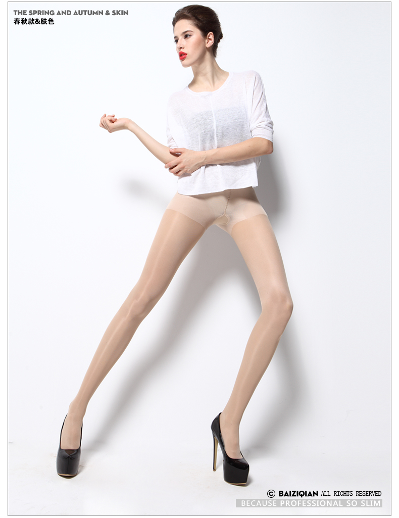 佰 zi áp suất sợi stovepipe vớ pantyhose xà cạp mùa xuân và mùa thu vớ dày phần mỏng chống móc lụa chân hình