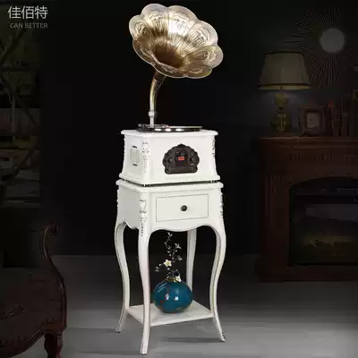 American phonograph living room European vinyl record player retro vintage home electronic record player CD player
