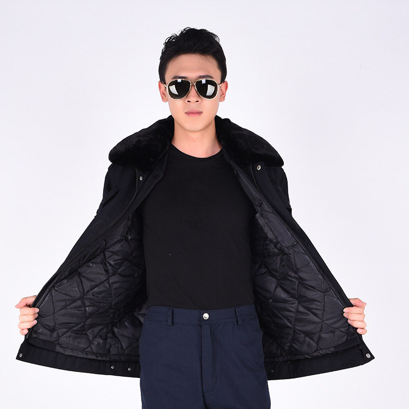 2018工作冬执勤保安棉衣制服加厚棉袄多功能