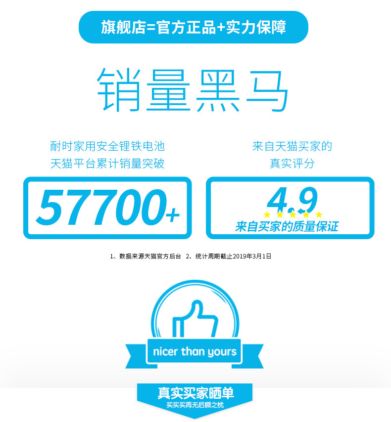 耐时 5号锂铁电池 8支装 3000mAh 图2