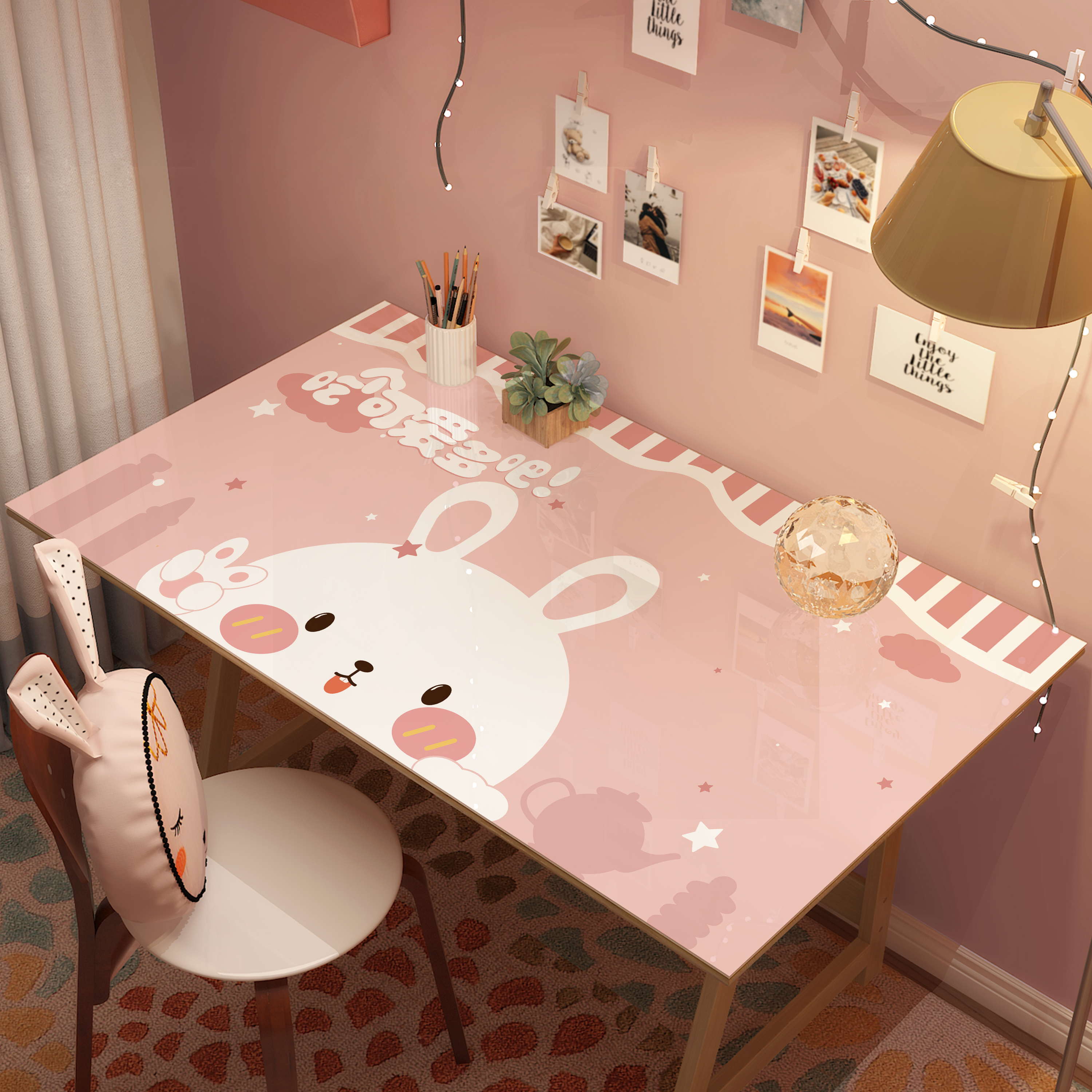 Study table table mat desk student children pvc waterproof writing desk desktop mat eye protection environmental protection special tablecloth