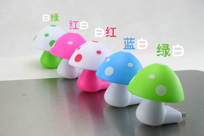 Mushroom Light Control Night Light Light Control Induction LED Light Night Light Bedside Plug Light Light Control Induction Light