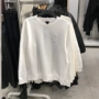 H & M 2018 Mùa hè mới XO Áo trắng TUẦN áo hoodie dày