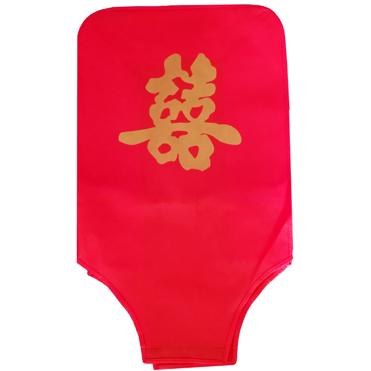 Wedding Trcar Case Set Double Hạnh phúc Wedding Red Leather Case Set Mật khẩu Hành lý Túi của hồi môn che bụi - Phụ kiện hành lý lót túi xách