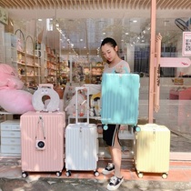 Luggage female boarding password trolley case high-value leather suitcase male 20 inch small strong and durable student mute wheel