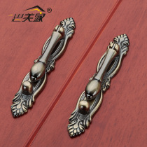 Chinese cabinet door cabinet handle drawer cabinet wardrobe handle Chinese handle door imitation bronze bronze handle 6010