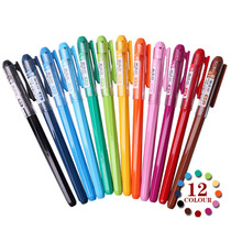  Chenguang new popular color fluorescent gel pen set Japanese and Korean students creative candy color diamond water pen 0 38mm