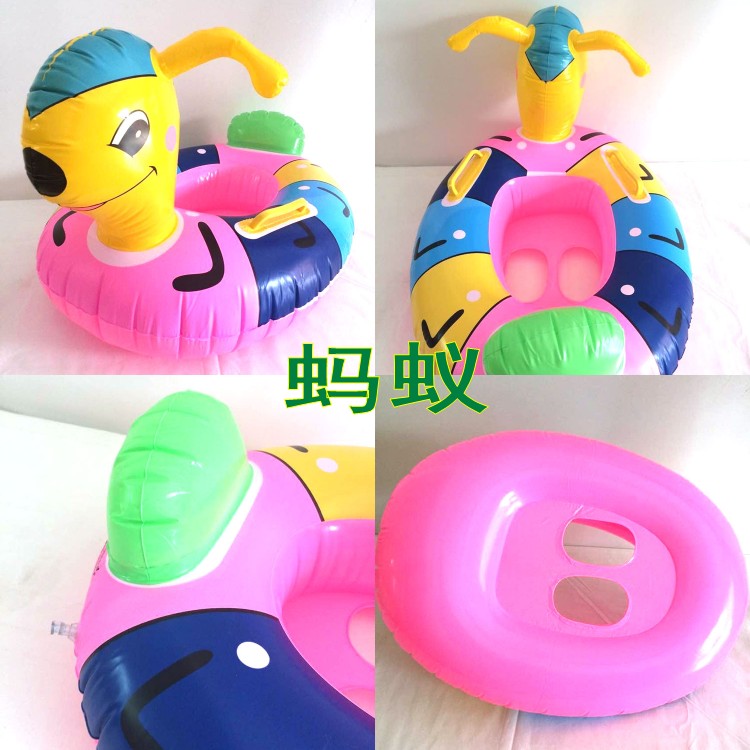 Vòng bơi cho trẻ em Piggy phim hoạt hình ghế ngồi Thomas bơm hơi bơi nước đồ chơi trẻ em - Cao su nổi phao bơi intex