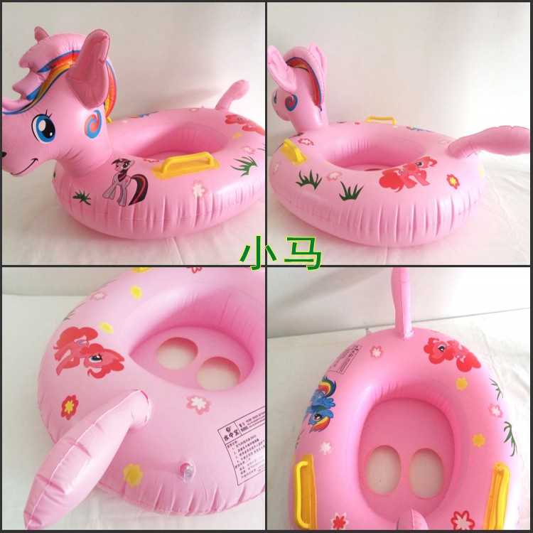 Vòng bơi cho trẻ em Piggy phim hoạt hình ghế ngồi Thomas bơm hơi bơi nước đồ chơi trẻ em - Cao su nổi phao bơi intex