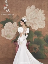 Mego Original Versatile Satin Handmade Flower Bridal Head Accessories and Makeup Style Photo Samples Travel Photography Accessories